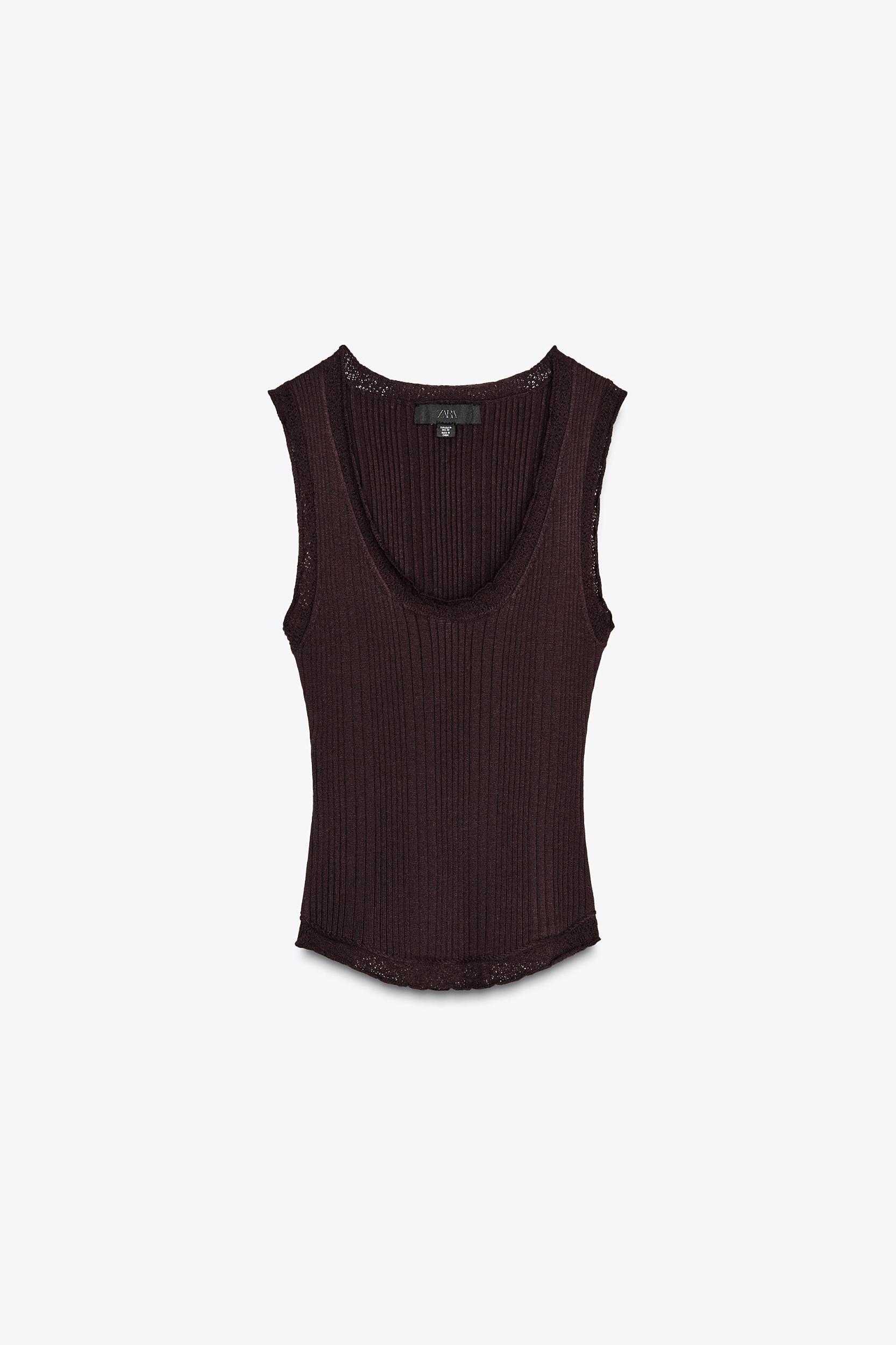 RIBBED KNIT TOP Product Image