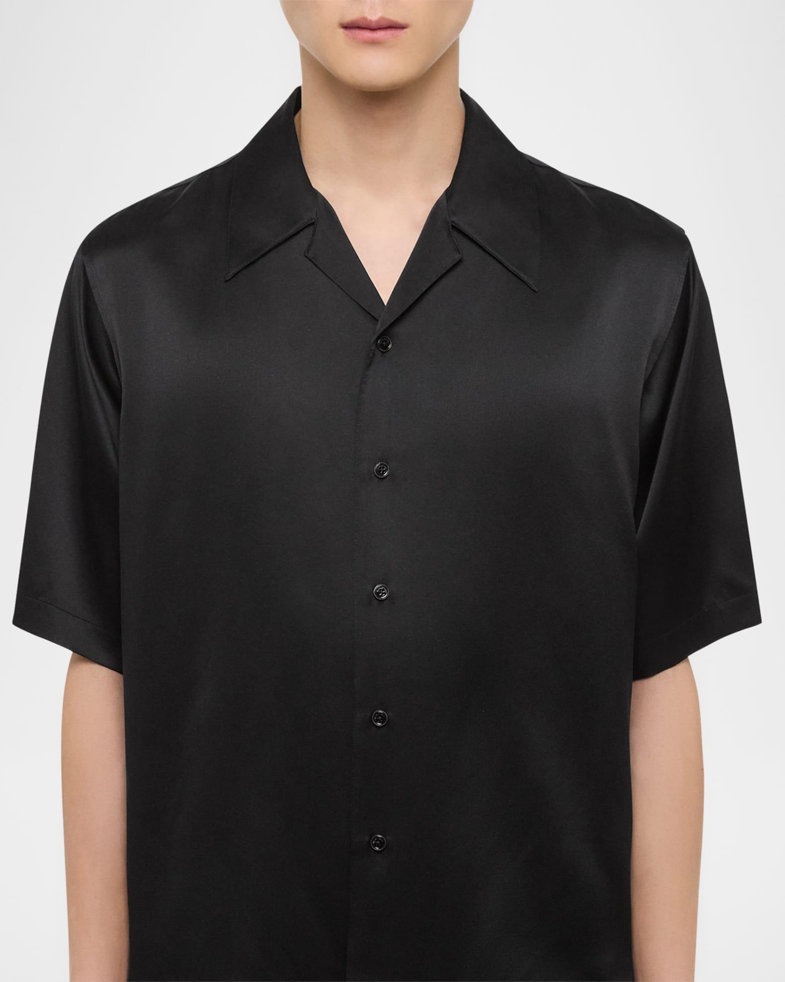 Men's Boxy Silk Camp Shirt Product Image