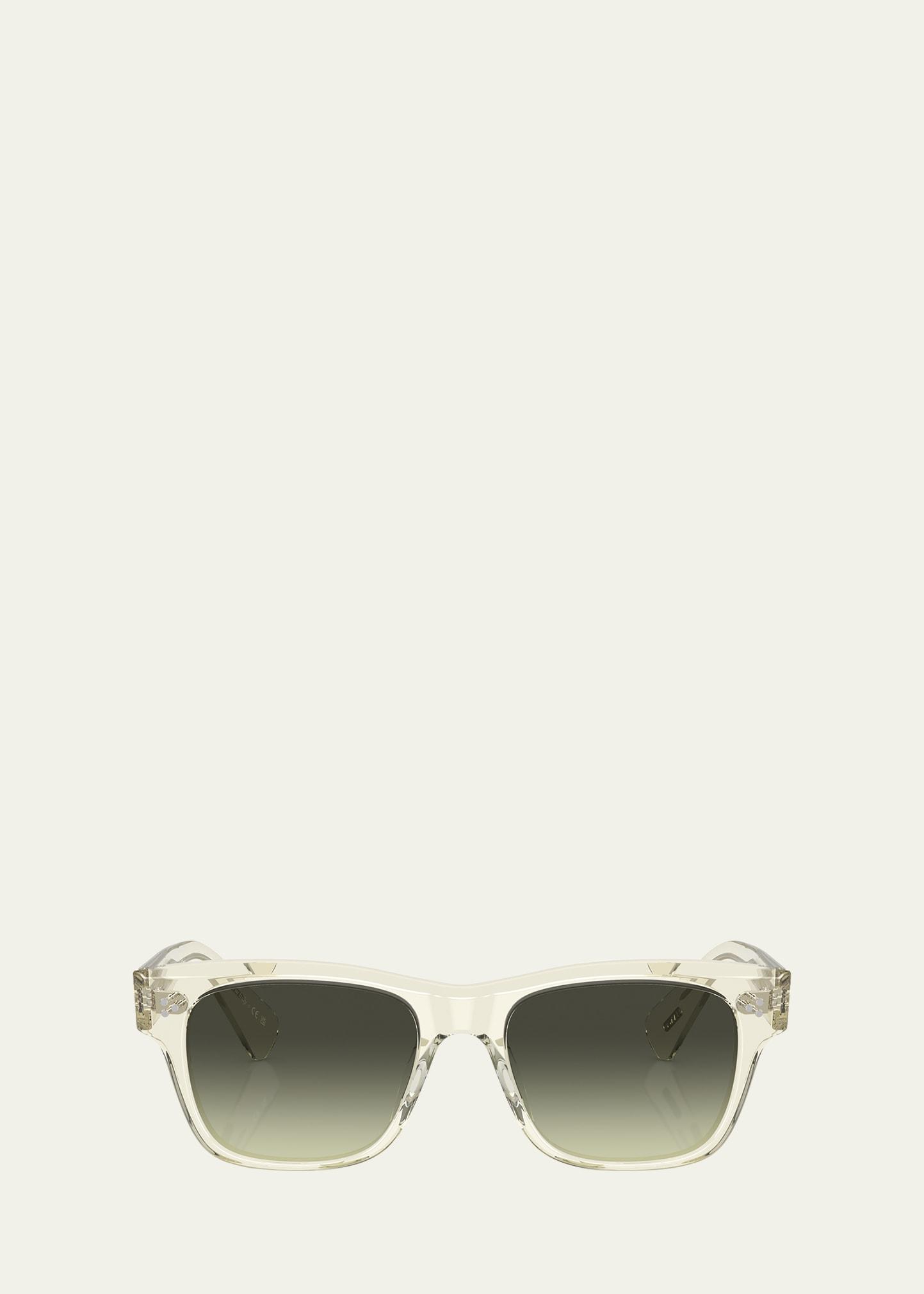 Mens Birell Sun Acetate Rectangle Sunglasses Product Image