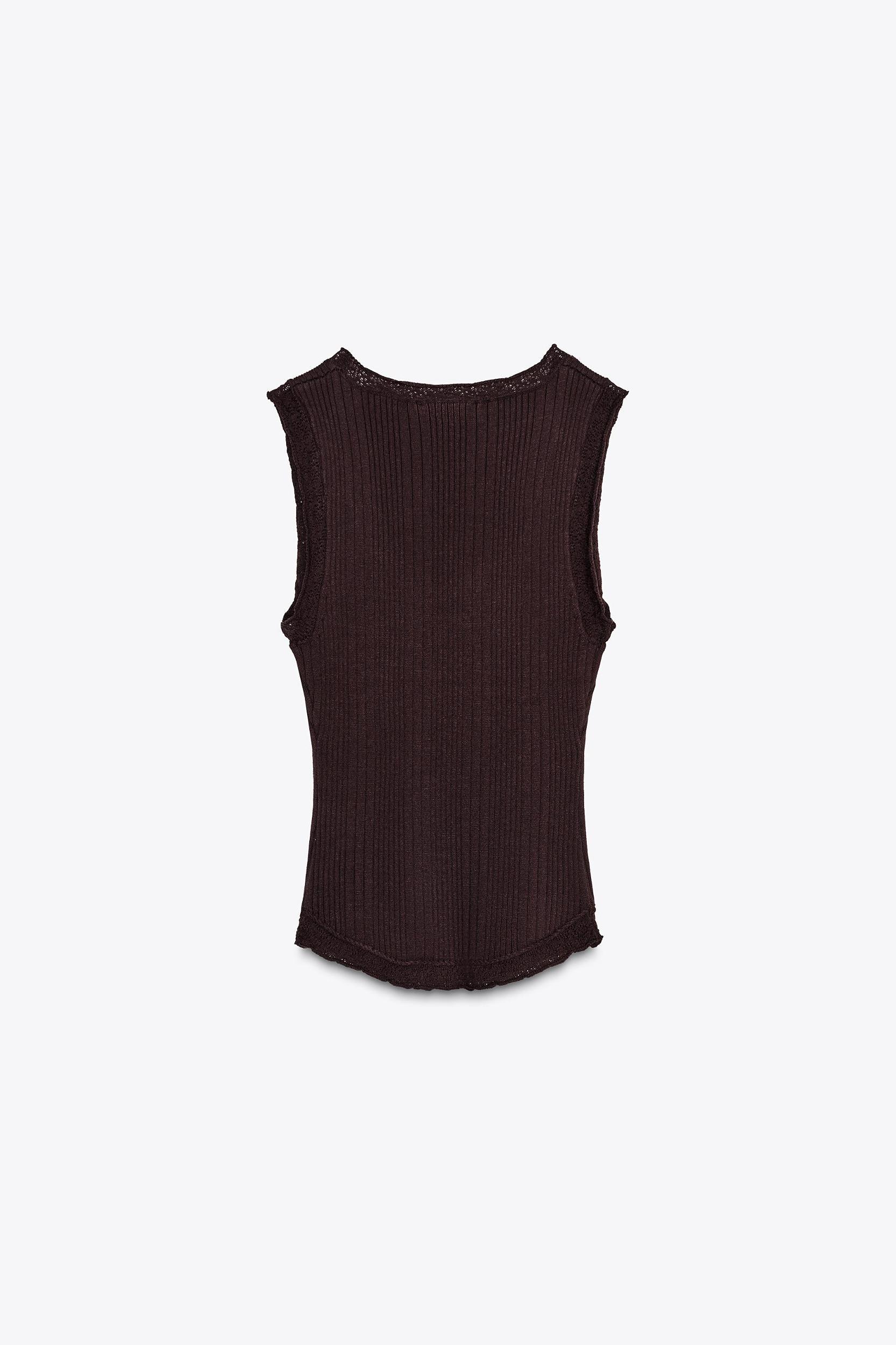 RIBBED KNIT TOP Product Image