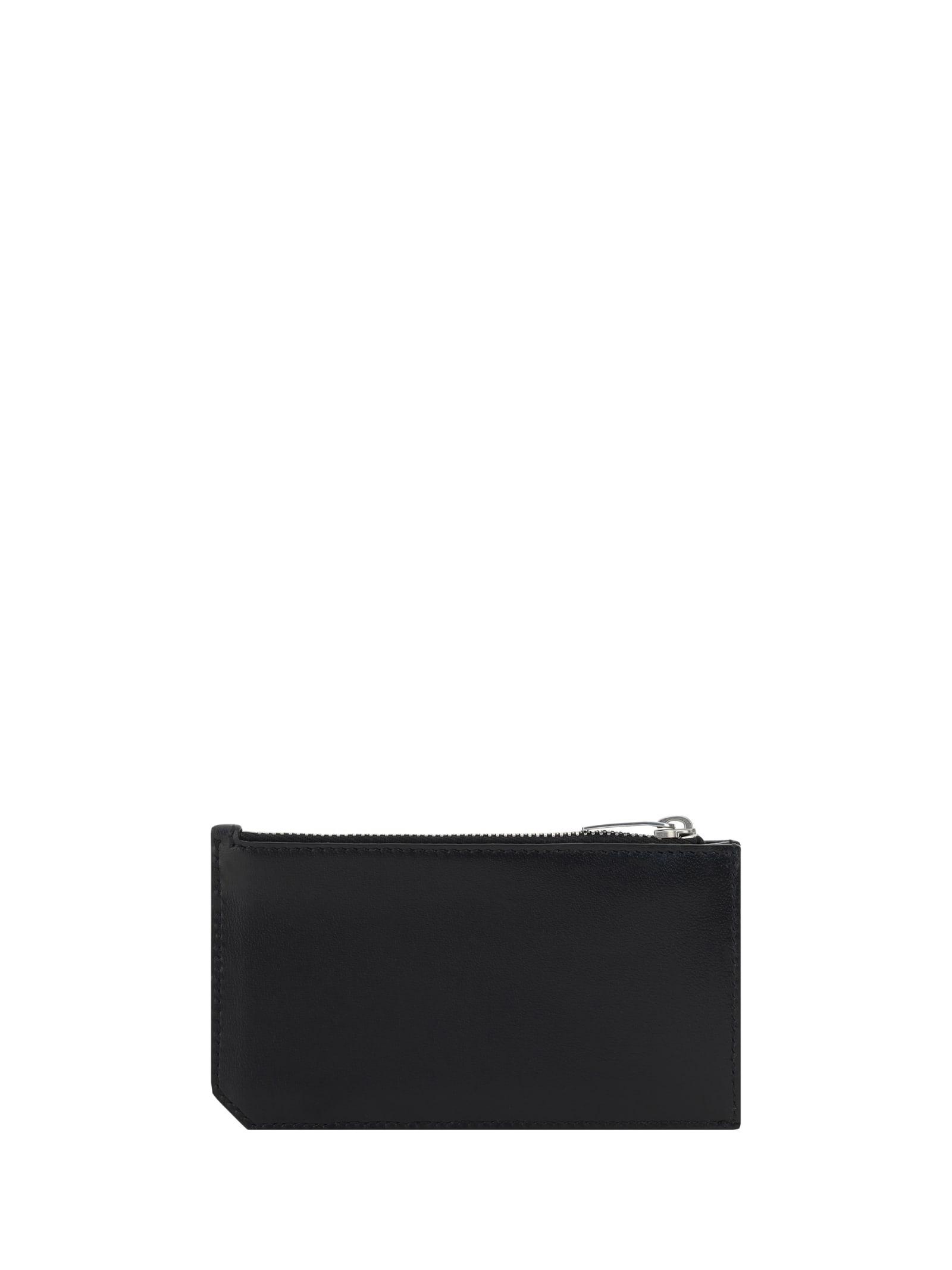 SAINT LAURENT Card Holder In Black Product Image