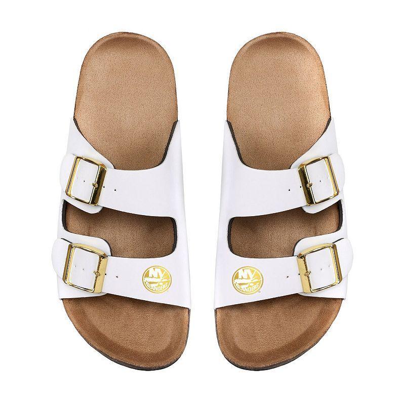 Womens FOCO Chicago Cubs Double-Buckle Sandals Product Image