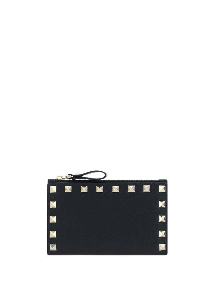 VALENTINO GARAVANI Rockstud Wallet In Black Product Image