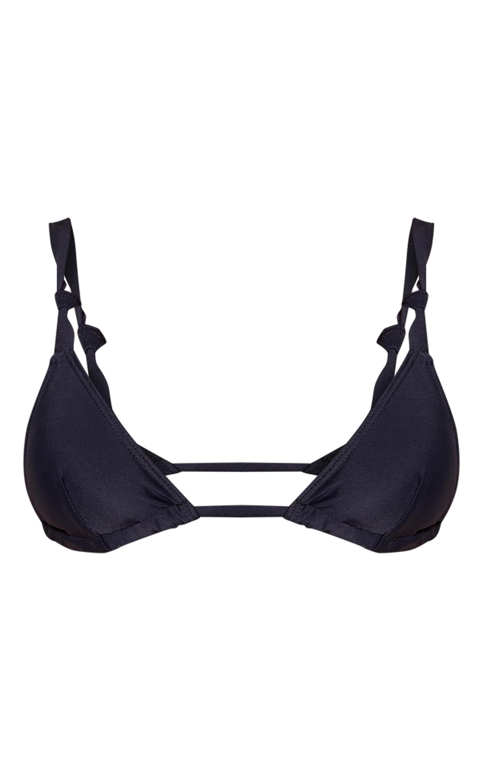 Black Extreme Micro Triangle Bikini Top Product Image