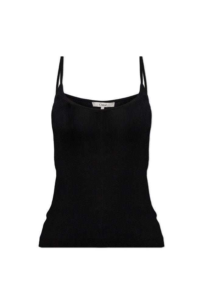 CHLOÉ Black Darted Camisole Product Image