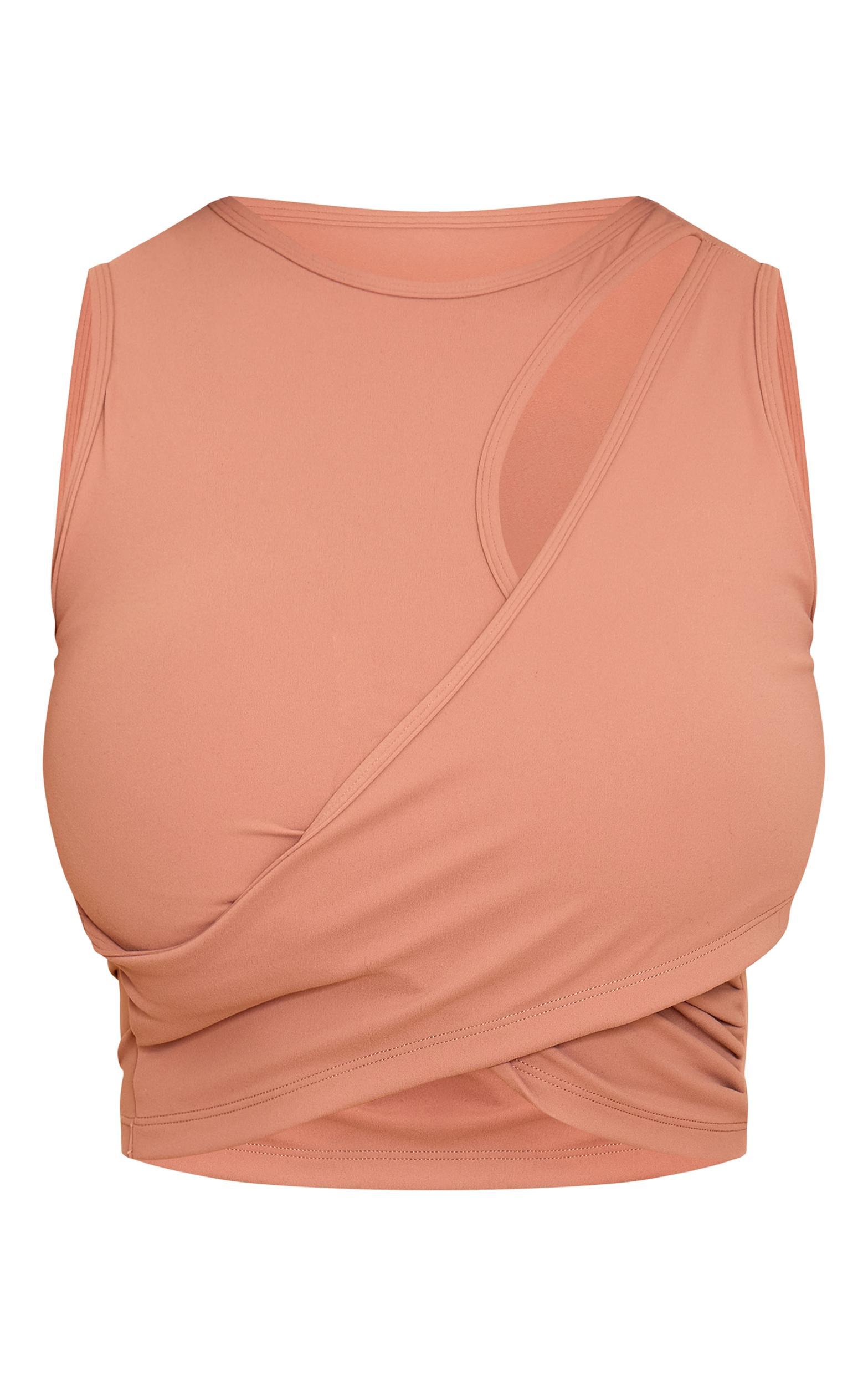 Shape Mocha Active Cupped Wrap Over Top Product Image