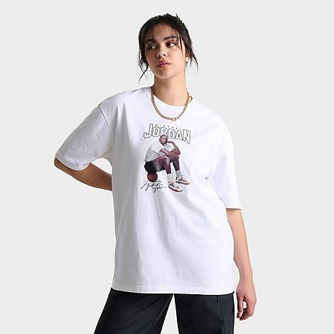 Womens Short-Sleeve Oversized Graphic T-Shirt Product Image