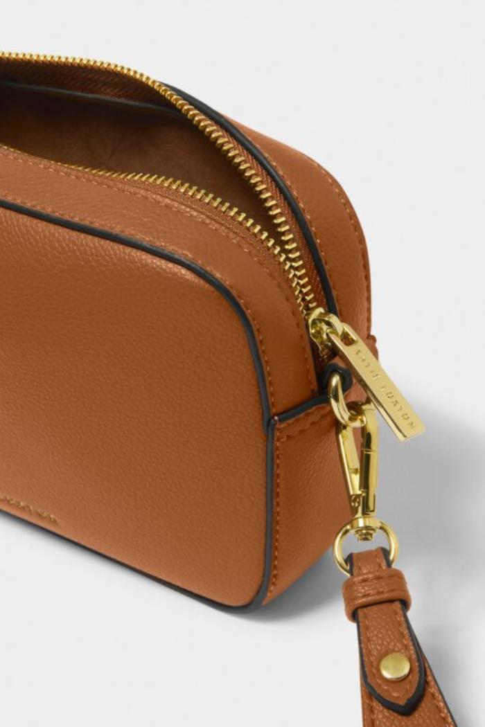 MARNI MINI CROSSBODY BAG  | Cognac/Charcoal Product Image