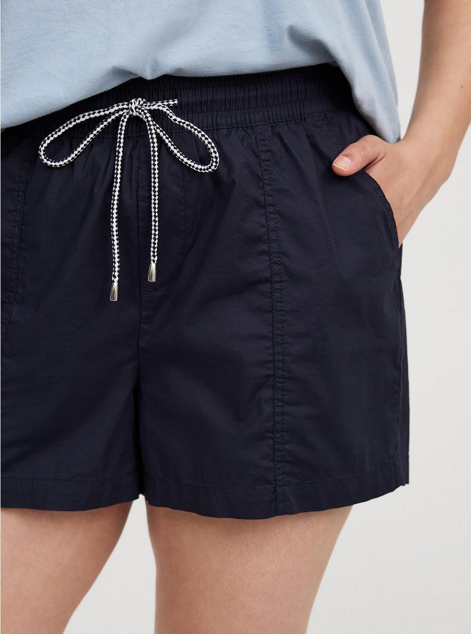 Pull-On High-Rise Poplin Yacht Short Product Image