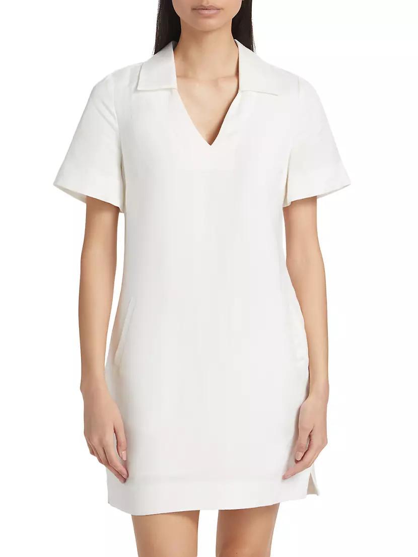 Polo Linen-Blend Minidress Product Image