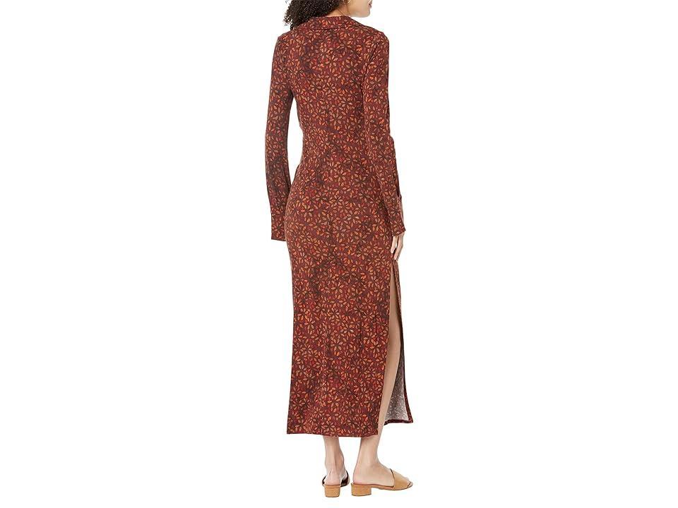 Free People Shayla Wrap Midi (Chocolate Combo) Women's Clothing Product Image