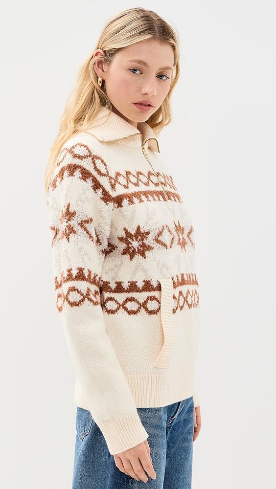 Varley Cai Fair Isle Half Zip | Shopbop Product Image