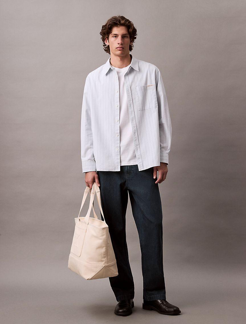 Linen Cotton Denim Pull-On Pants Product Image