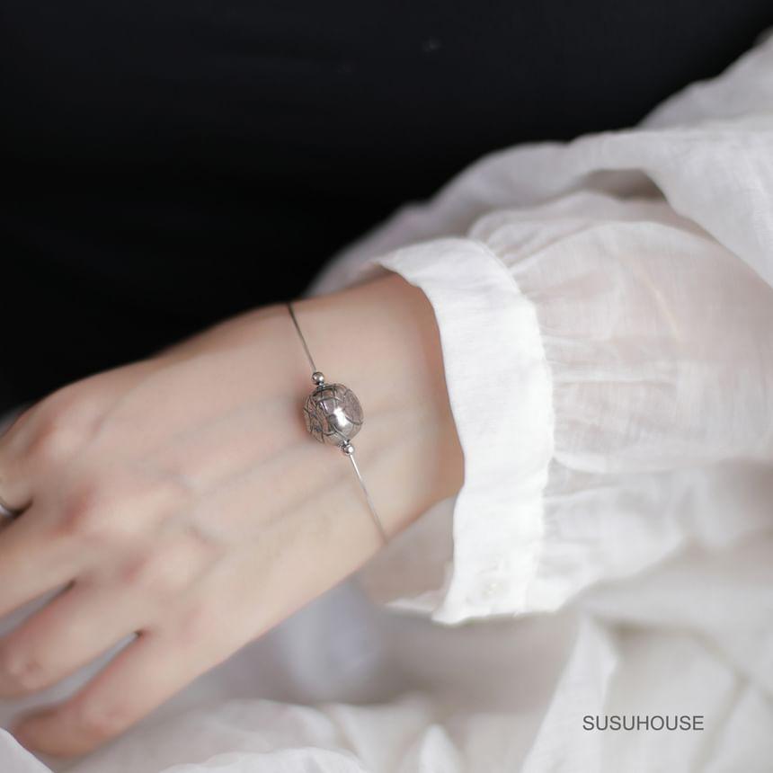 Sterling Silver Bead Bangle Product Image