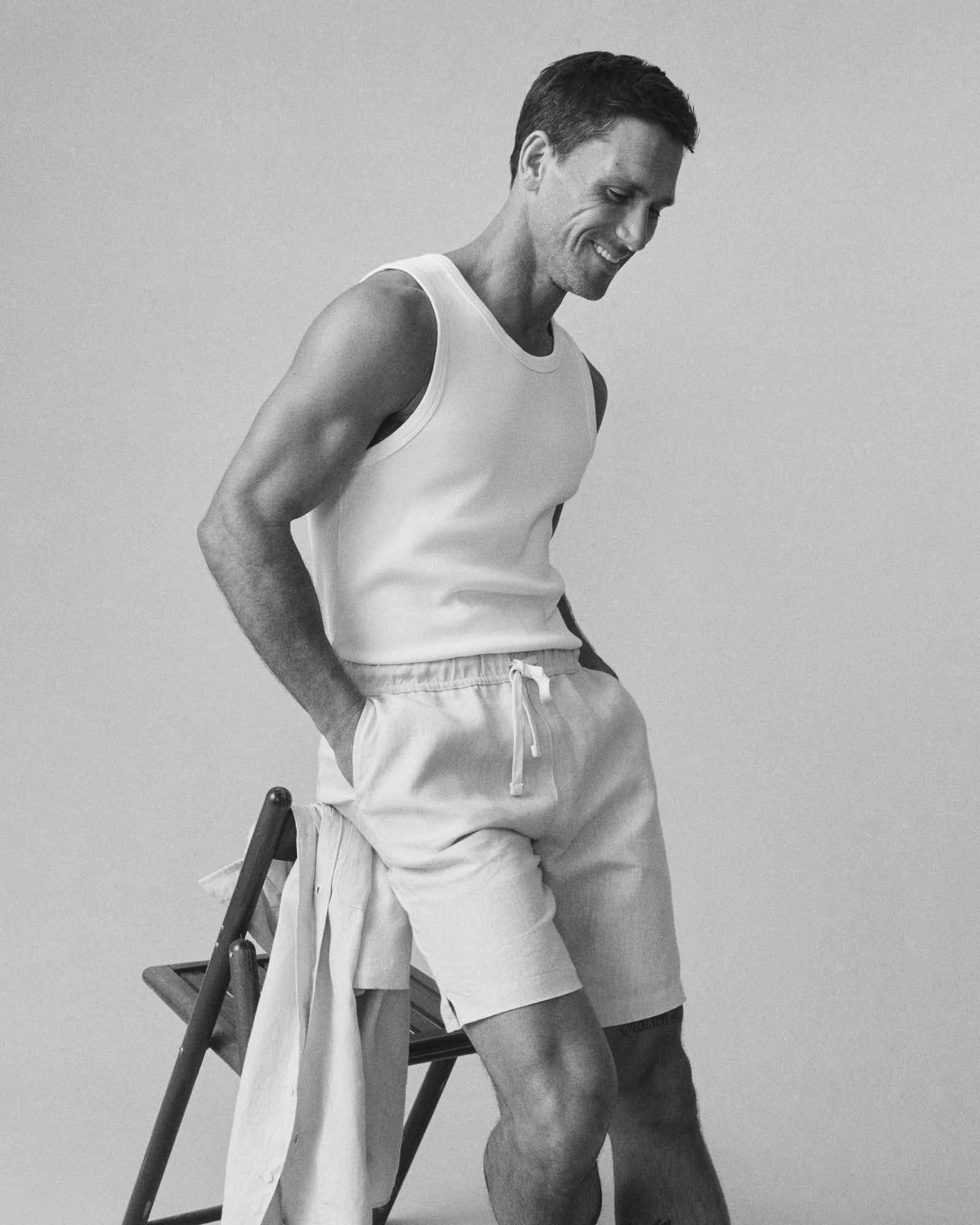 Men's Rib Tank - White Product Image