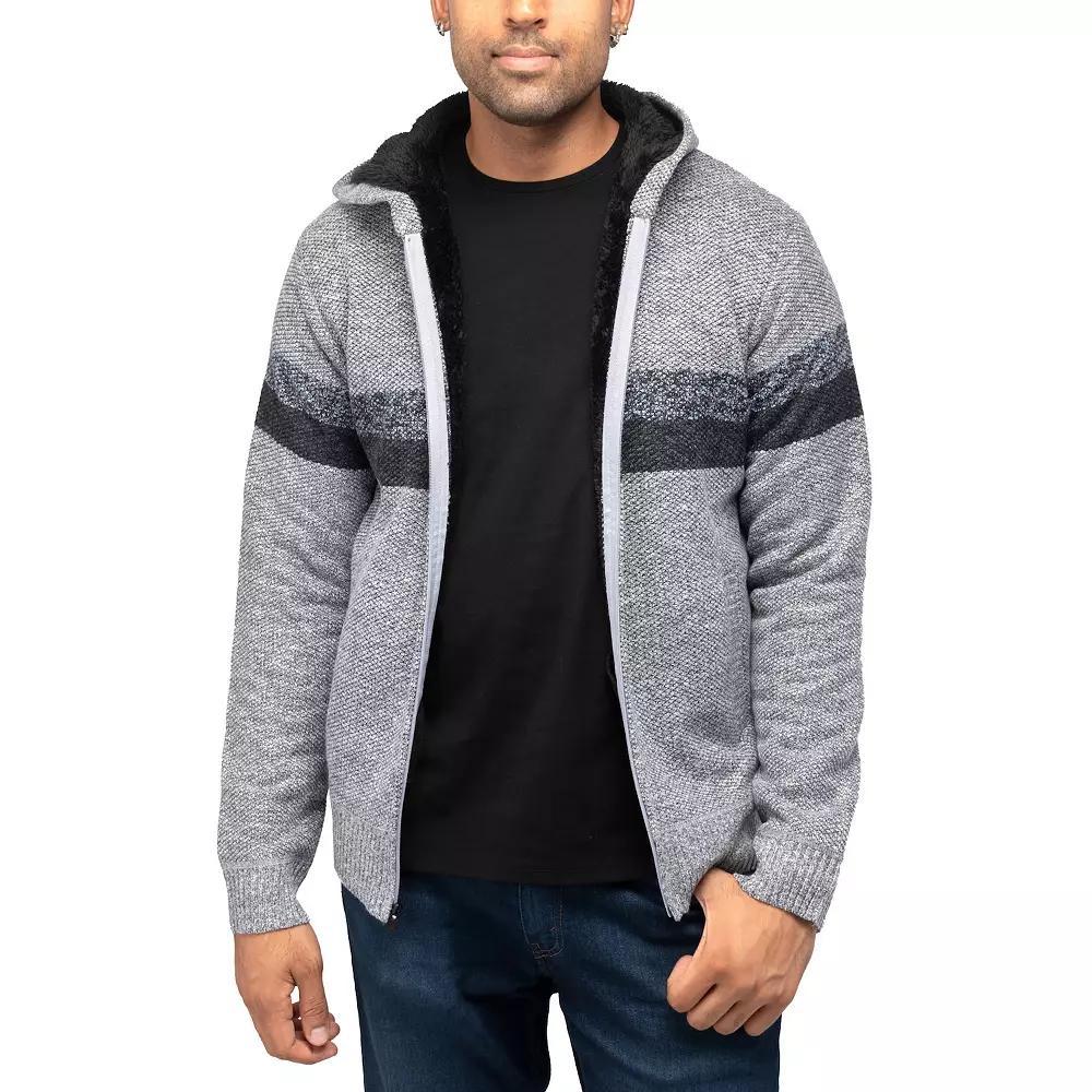 Men's Xray Full-Zip Hooded Sweater, Size: 2XL, Gray Product Image