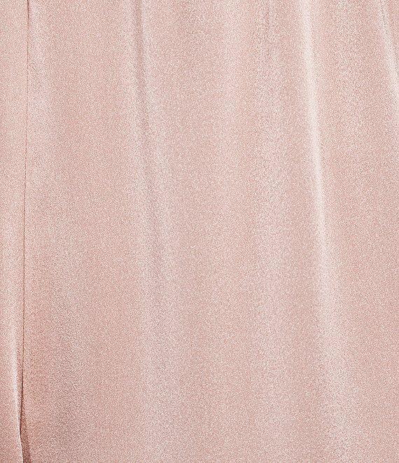 Caroline Rose Soft Satin Wide Leg Pull-On Coordinating Pants Product Image