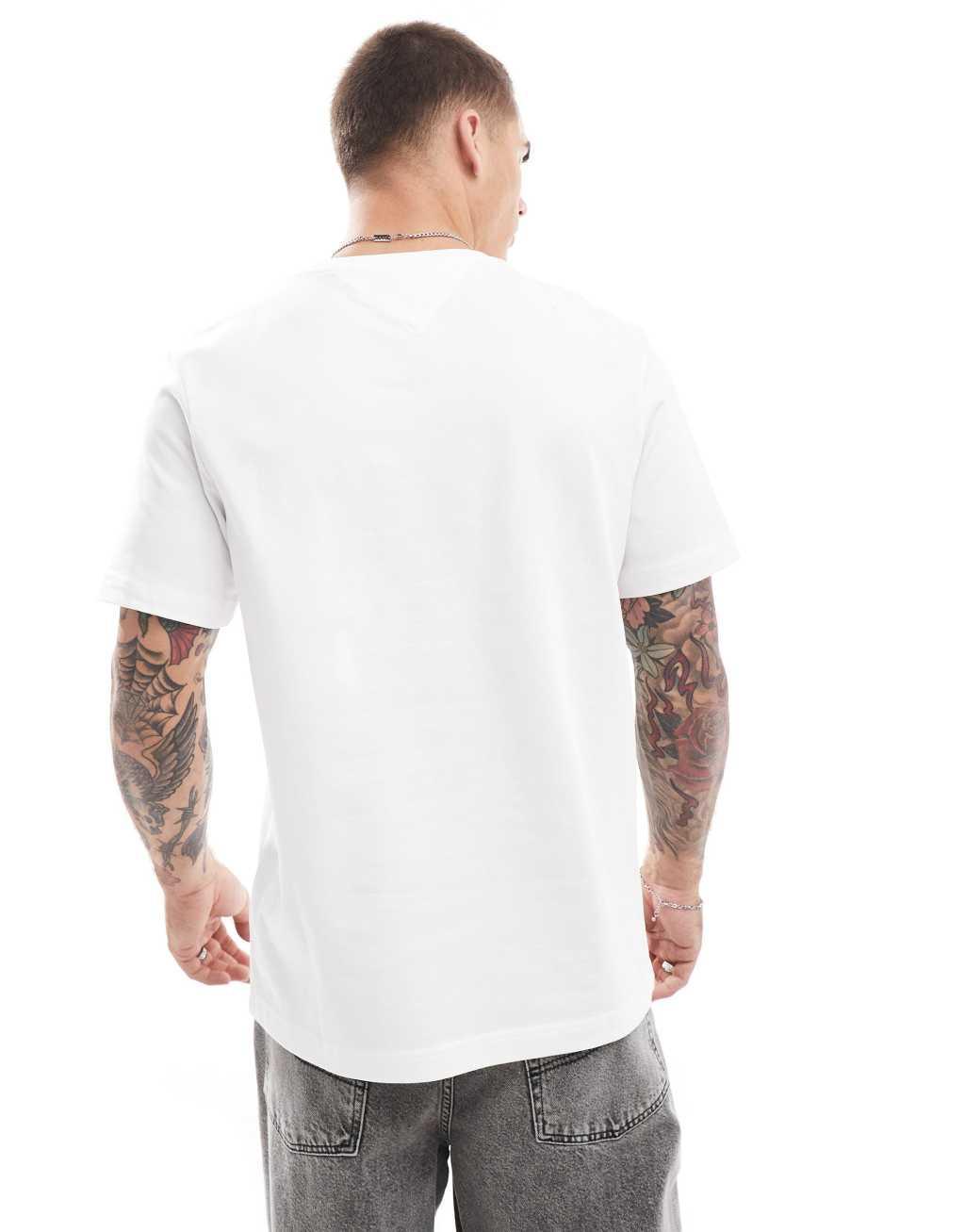 Tommy Hilfiger nautical arch logo t-shirt in white Product Image