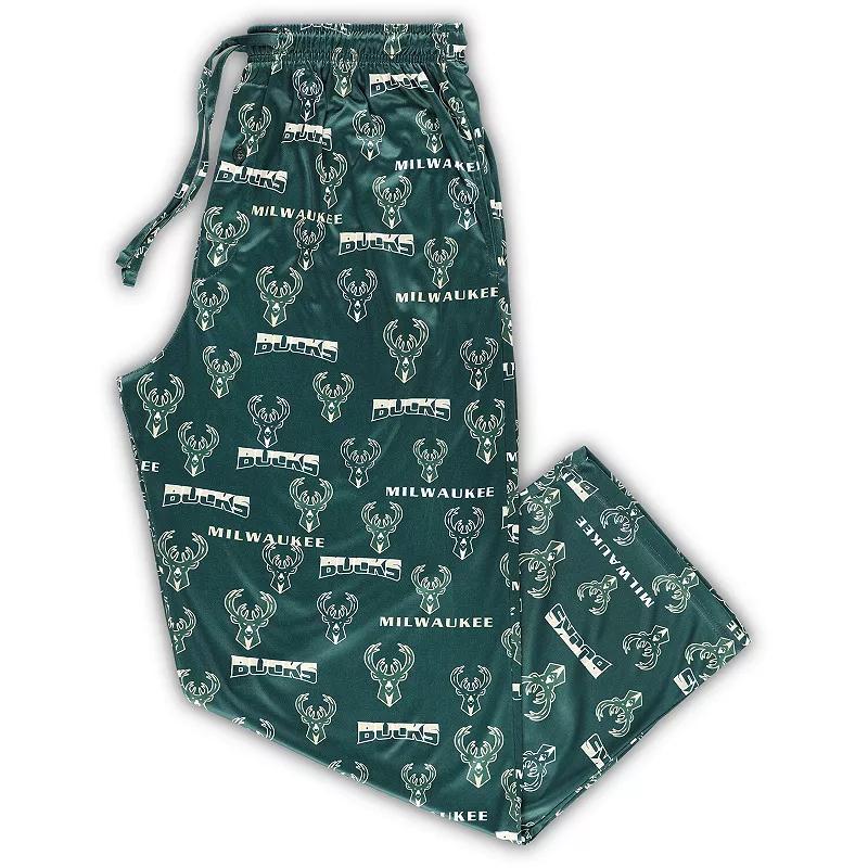 Mens Concepts Sport Hunter Green Milwaukee Bucks Big & Tall Breakthrough Sleep Pants Product Image