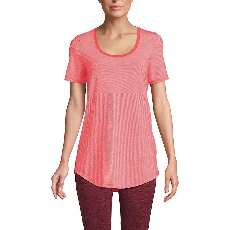Women’s Lands' End Short Sleeve Tunic T-Shirt, Women's,  Product Image