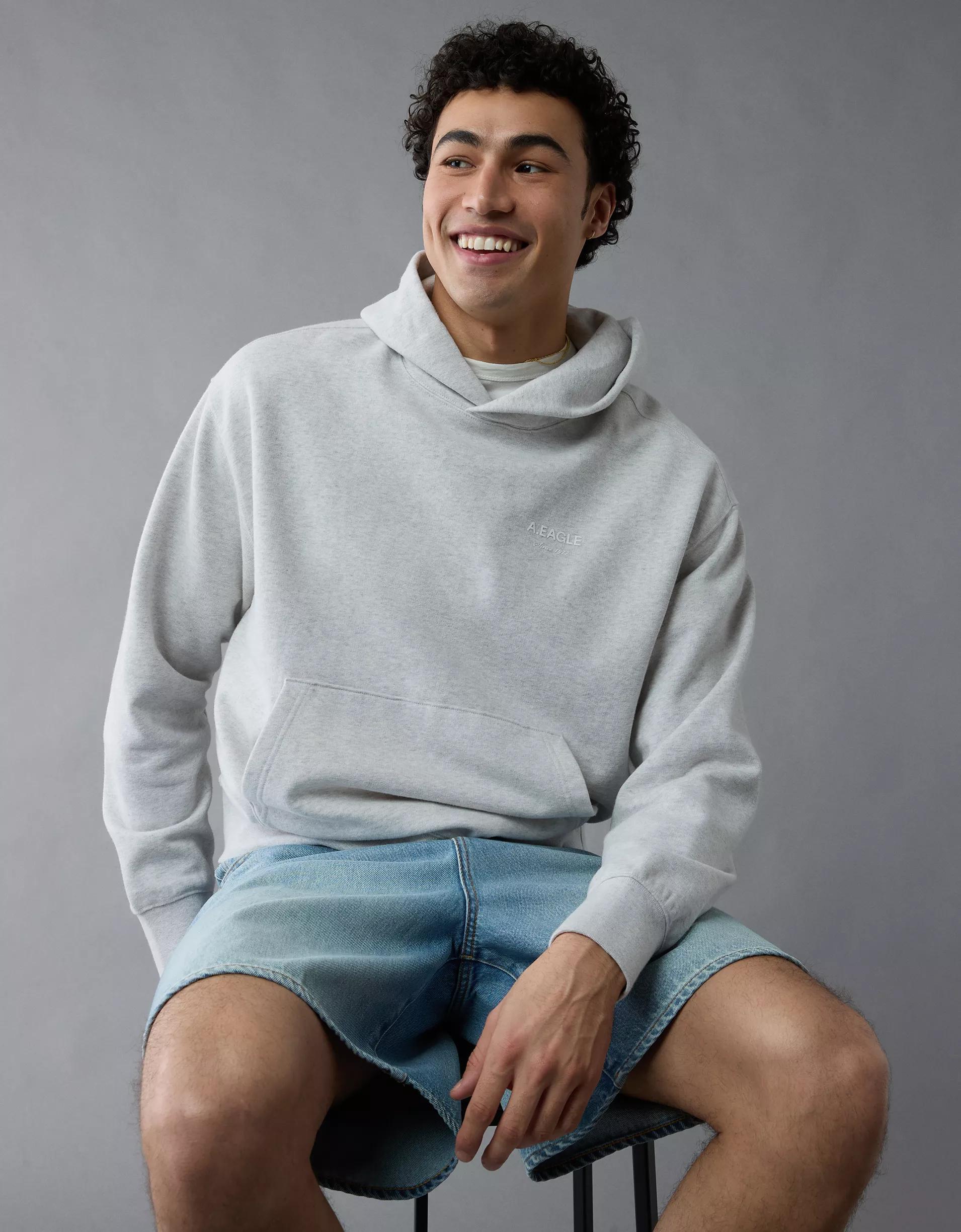 AE Laidback Luxe Heavyweight Logo Hoodie Product Image