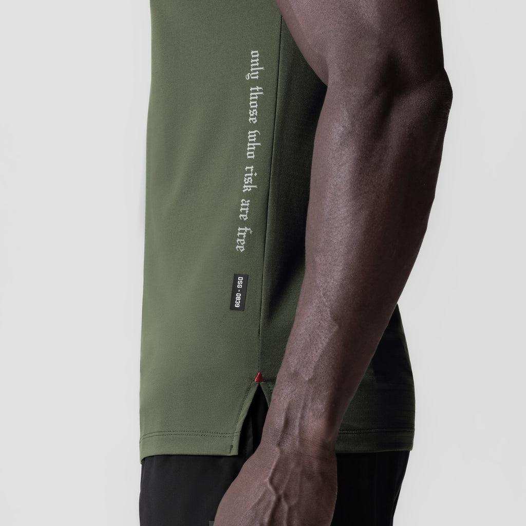 0839. 3D-Lite® 2.0 Lycra® Fitted Tee - Space Grey "OTWR" Product Image