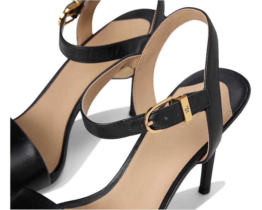 Allie Pave-Buckle Satin Sandals Product Image