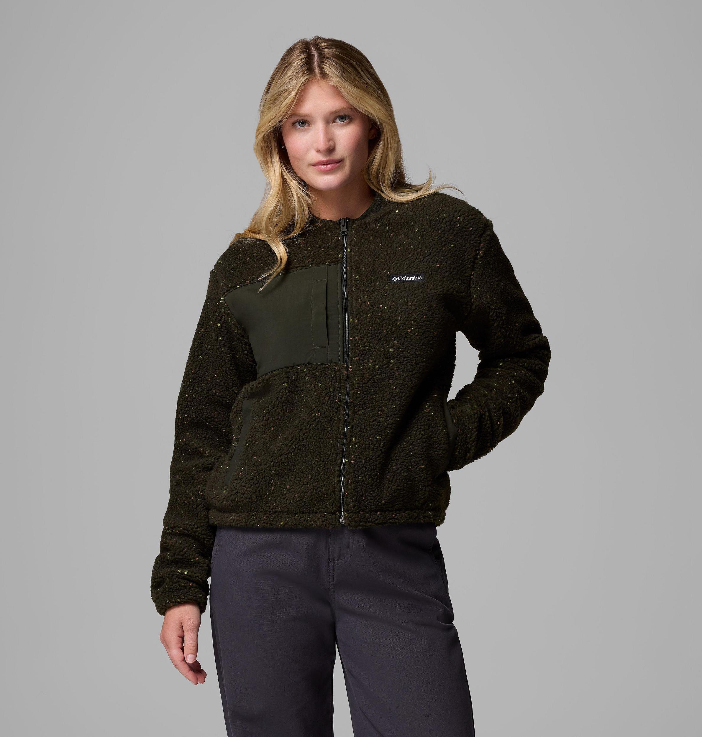 Columbia Womens Stellar Path Fleece Bomber Full Zip Jacket- Product Image
