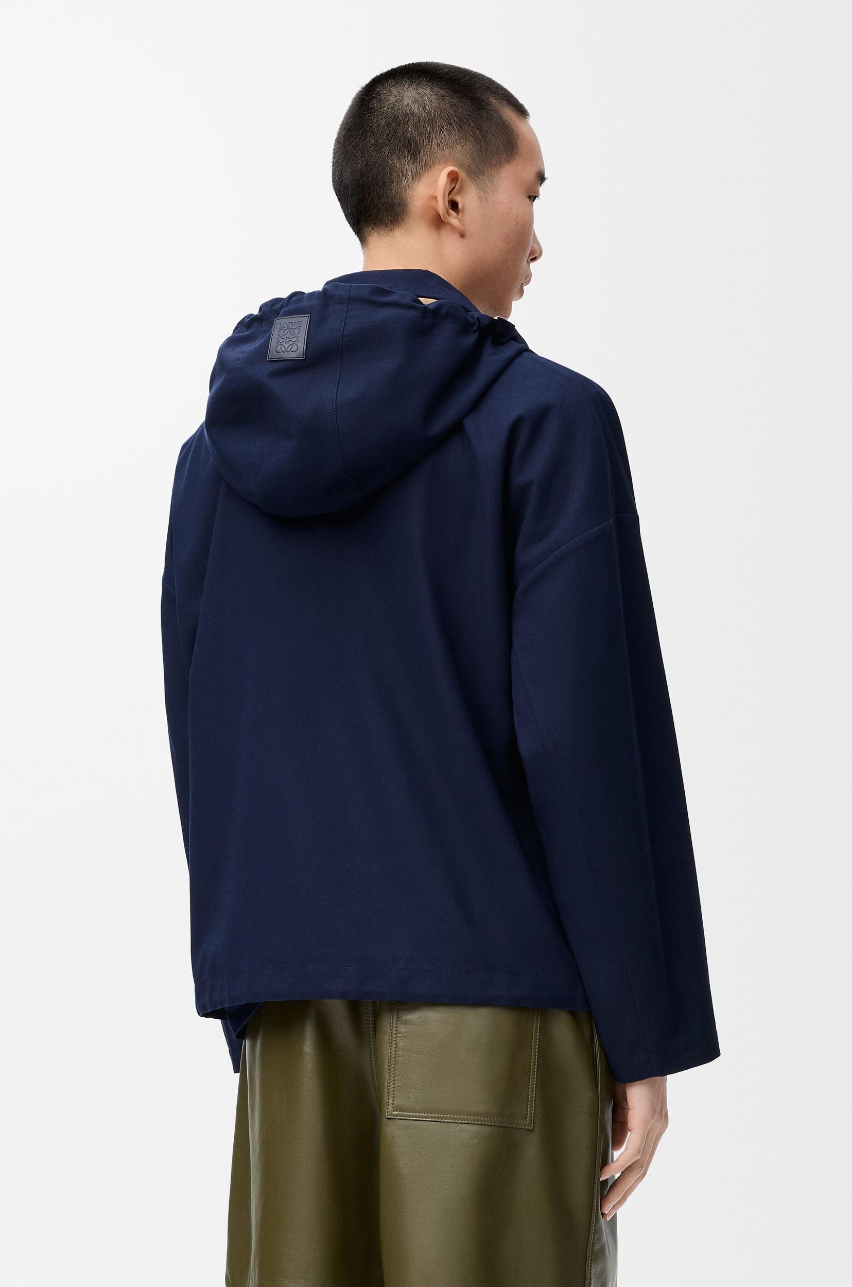 Hooded jacket in cotton Product Image
