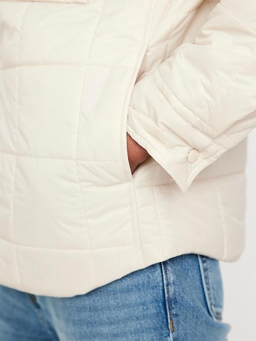 Water-Resistant Quilted Shacket Product Image