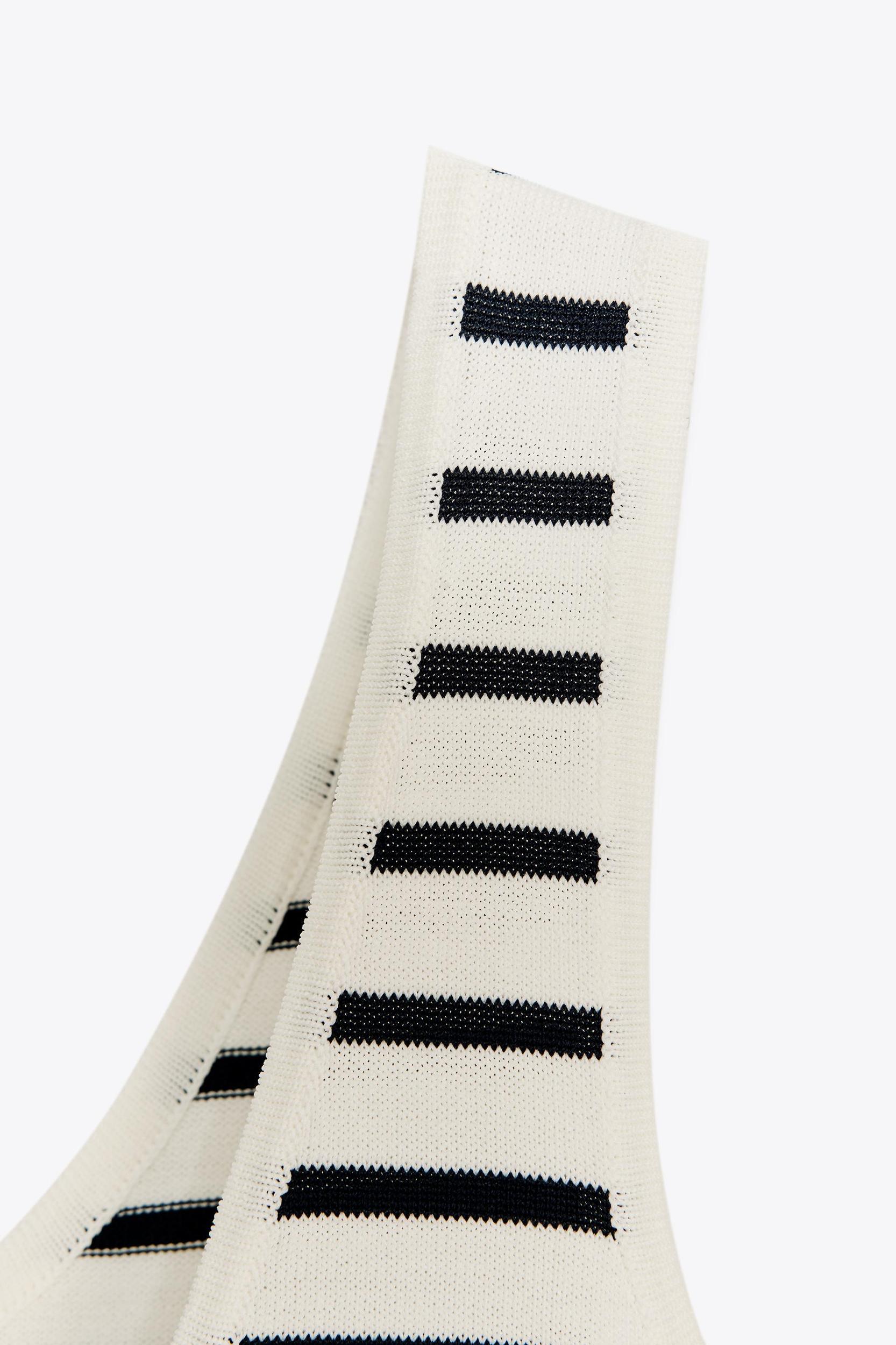 STRIPED KNIT TOP Product Image