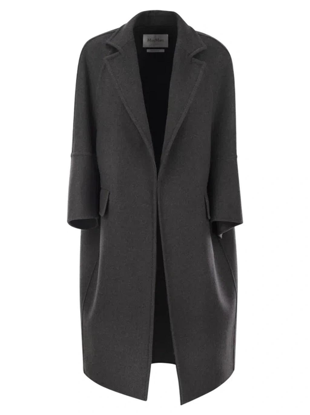 MAX MARA Asburgo1234 - Wool And Cashmere Overcoat In Dark Grey Product Image