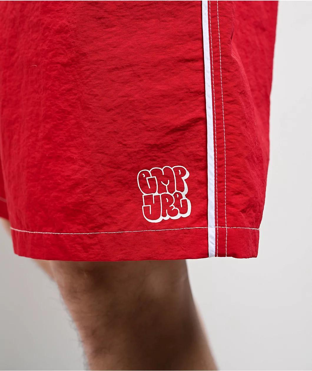 Empyre Rail Sidestripe Red Board Shorts Product Image