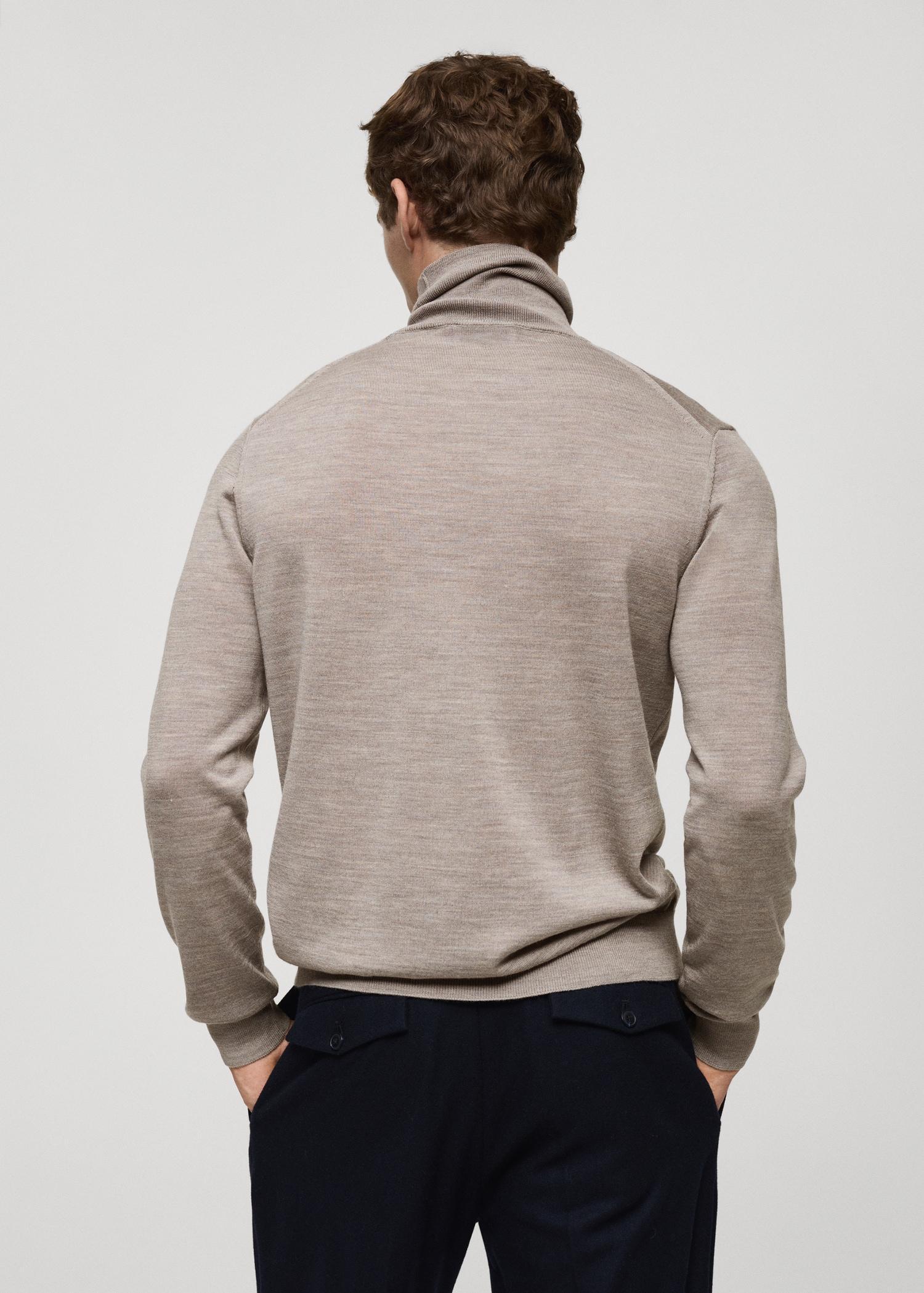 100% merino wool turtleneck sweater - Men | MANGO USA Product Image
