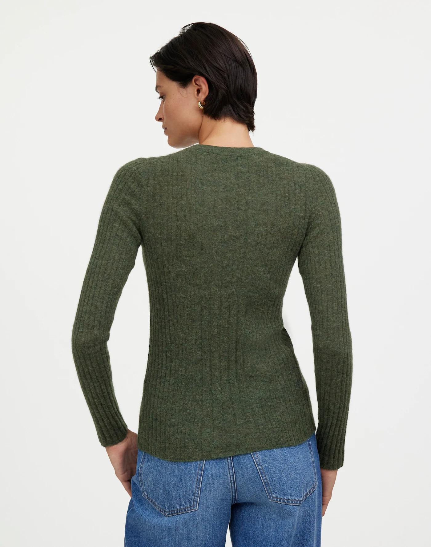 Alpaca-Blend Henley Sweater Product Image