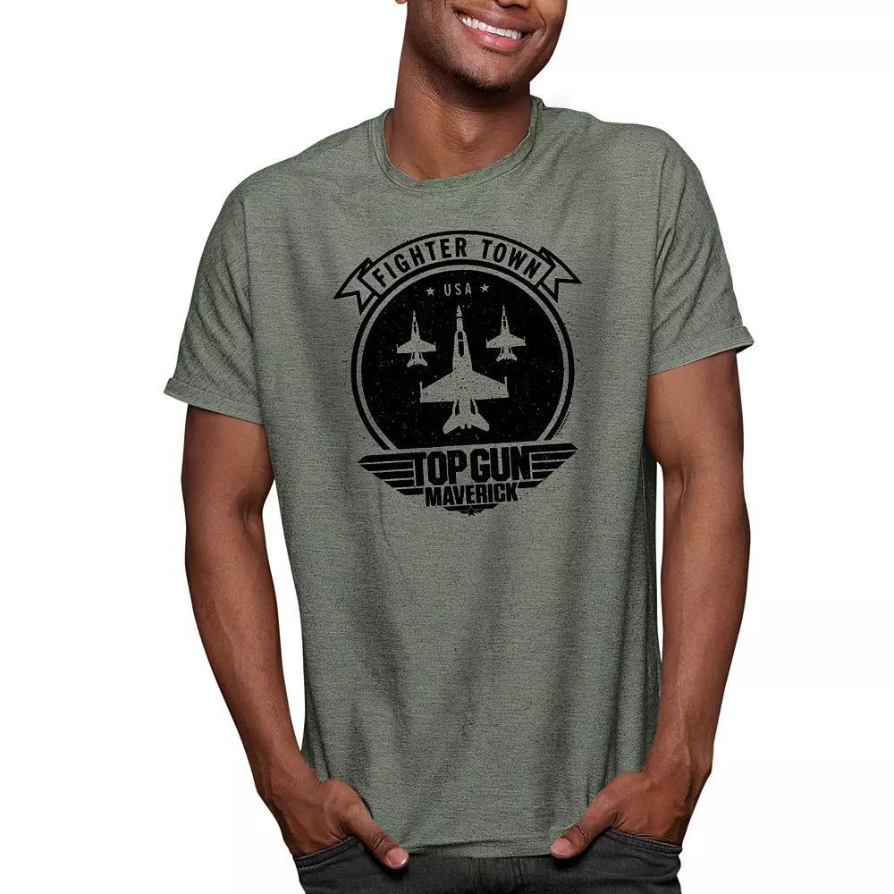 Men's Top Gun Maverick Fighter Town Tee, Size: XL, Green Product Image