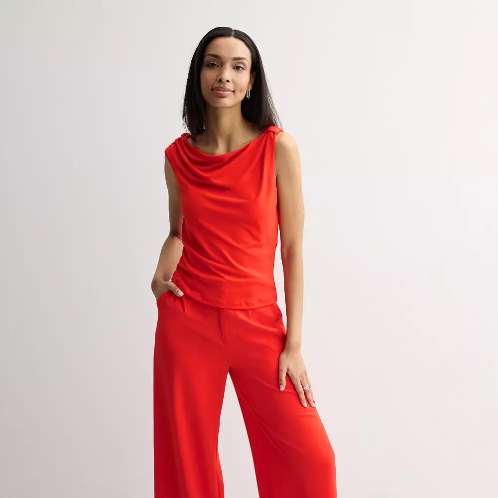 Women's INTEMPO™ Asymmetrical Sleeveless Top, Size: XXL, Blue Product Image