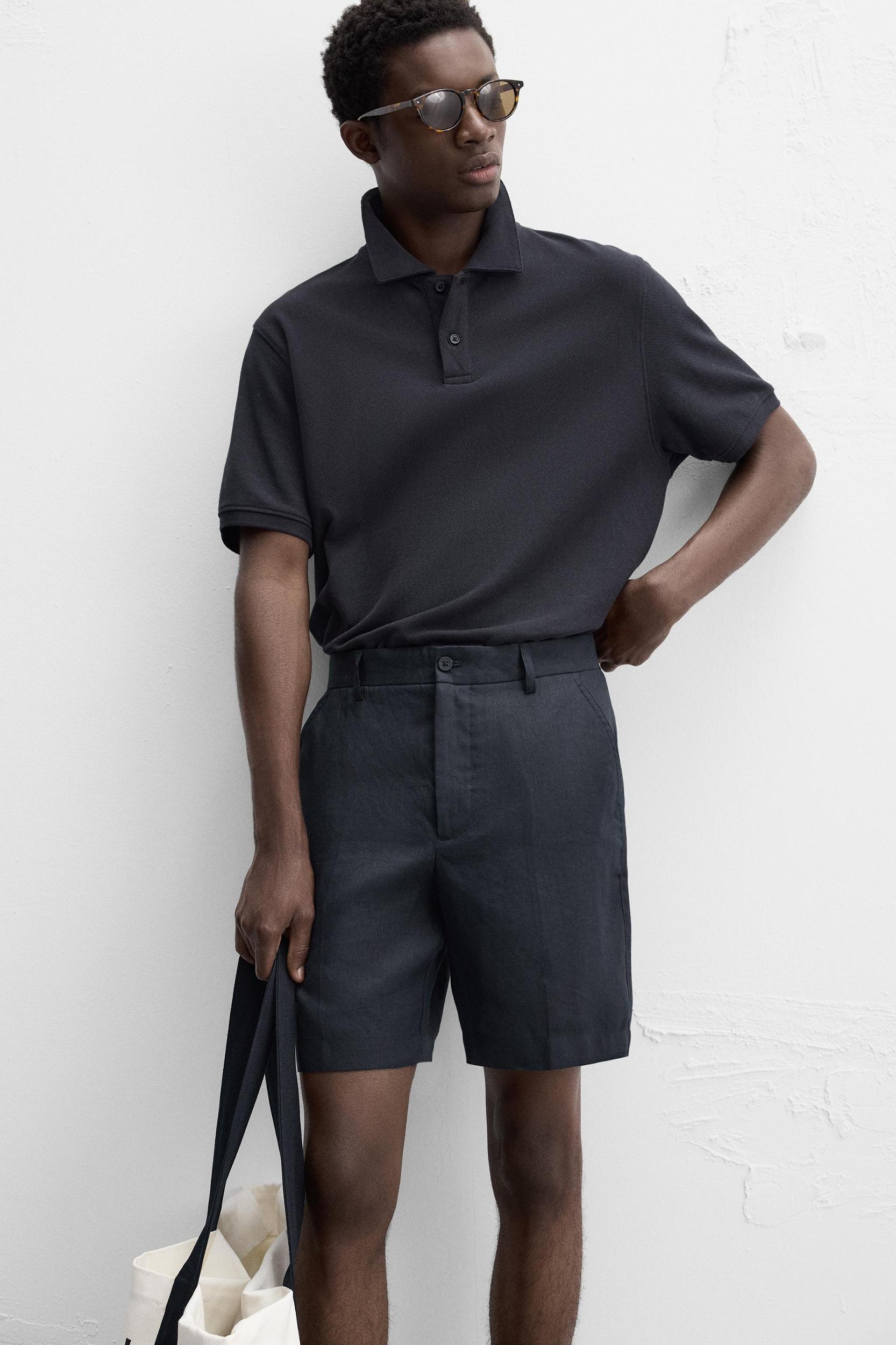 100% LINEN SHORTS Product Image