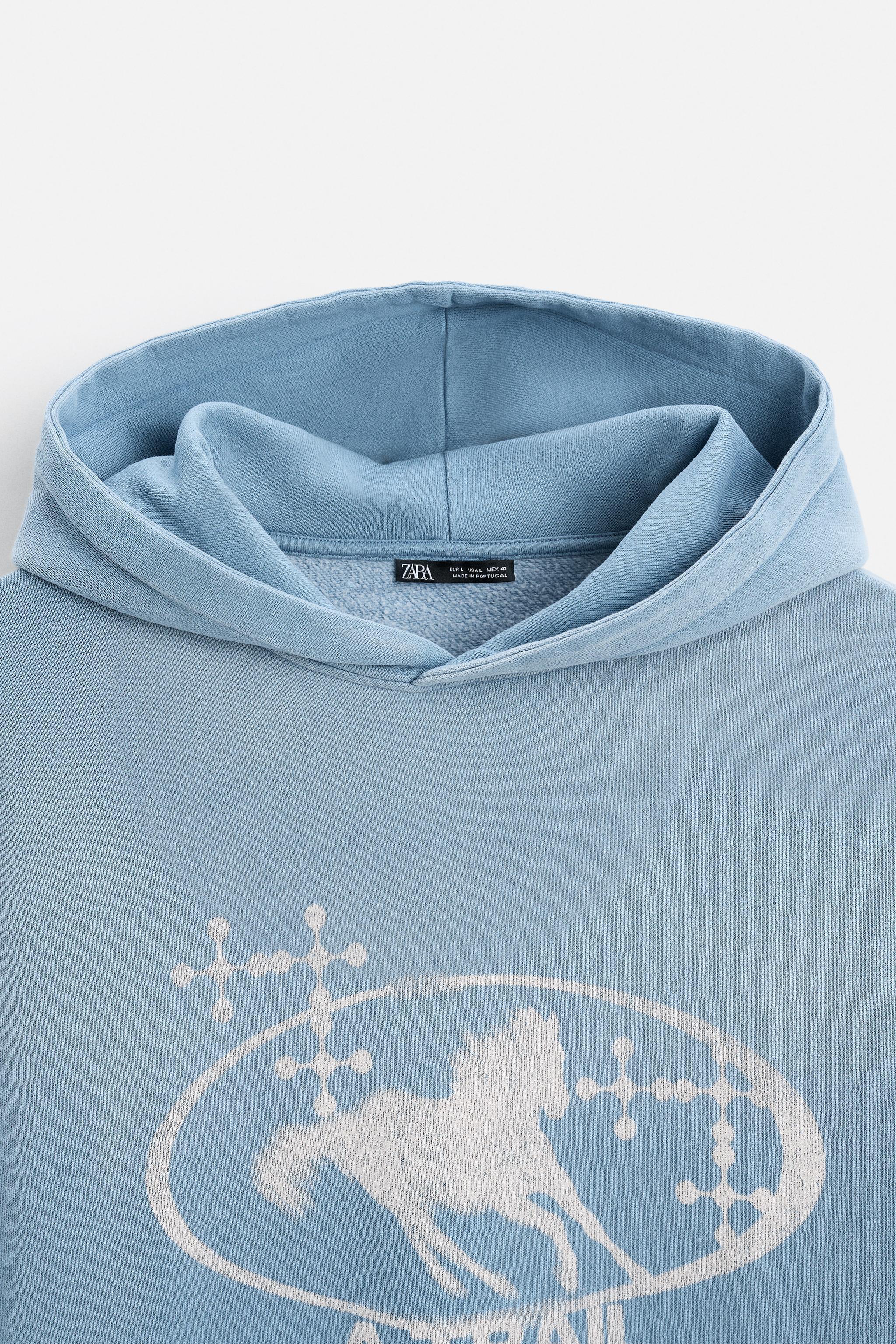 CROPPED FIT WASHED SWEATSHIRT Product Image