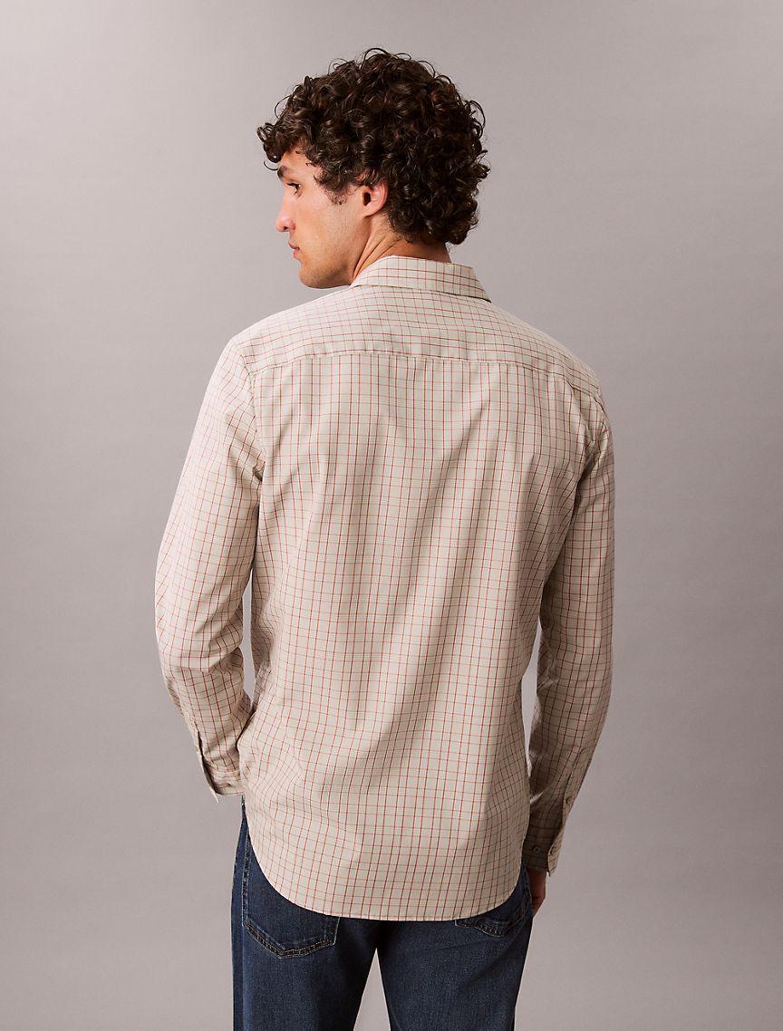 Plaid Slim Button-Down Shirt  Product Image