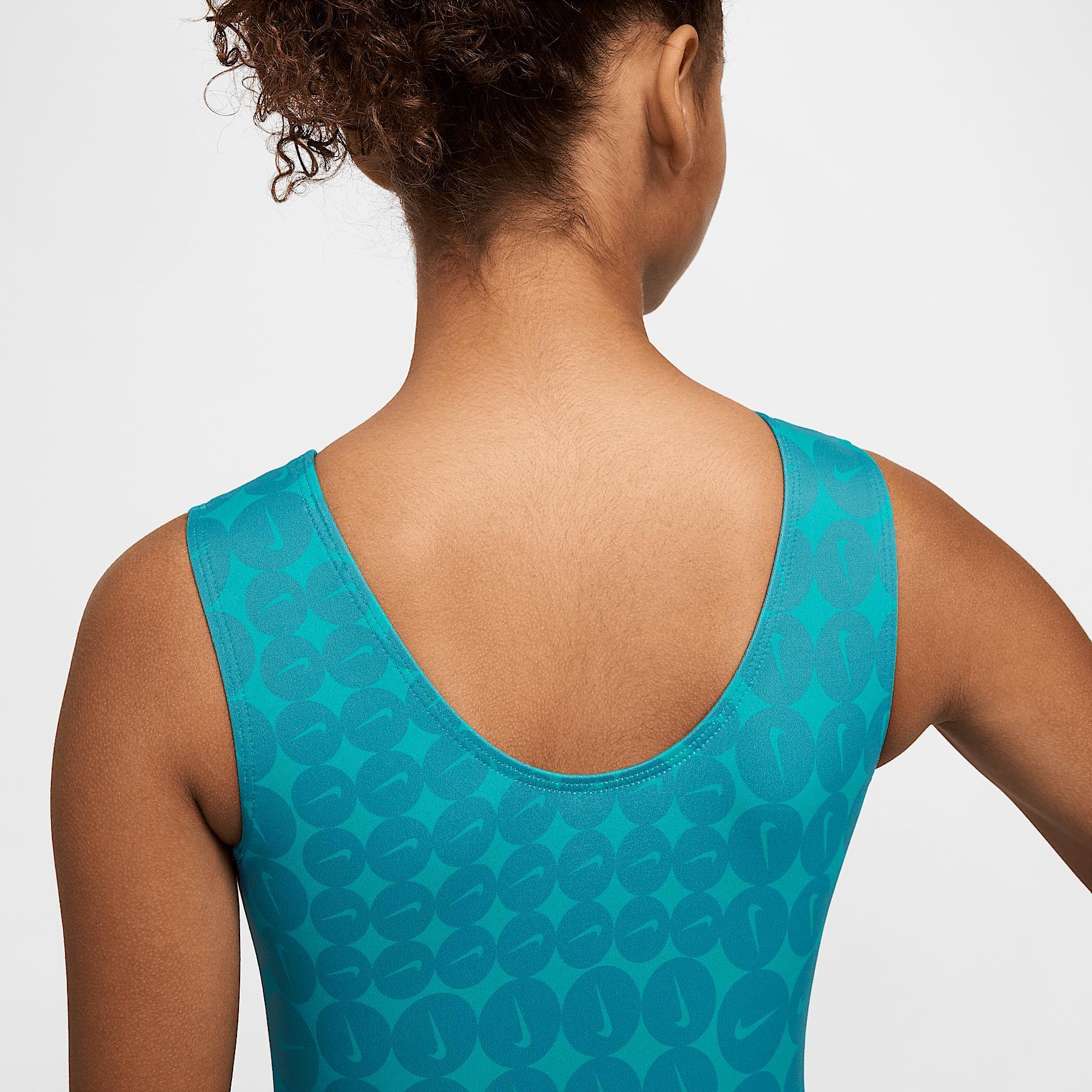 Nike Womens Gymnastics Swoosh Printed Performance Leotard | NKA019-072 Product Image