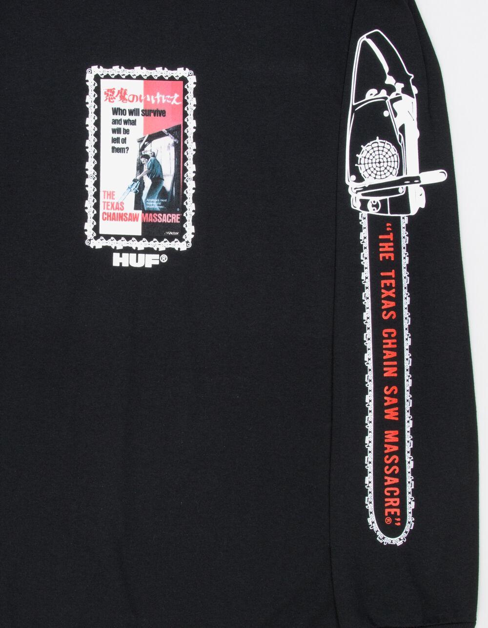 HUF x The Texas Chainsaw Massacre Dual Chain Mens Long Sleeve Tee - BLACK Product Image