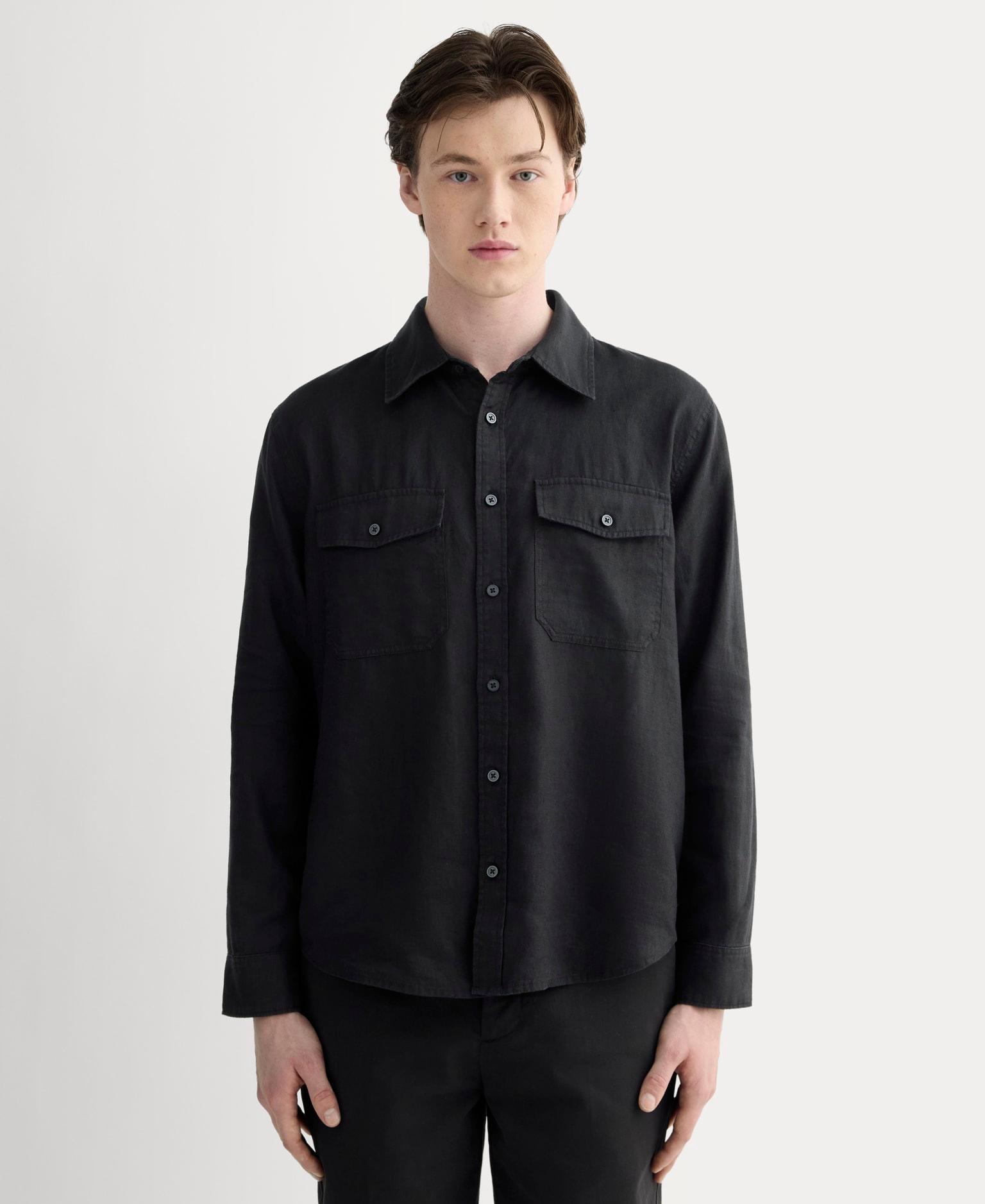 Mens Linen Utility Shirt by Everlane Product Image
