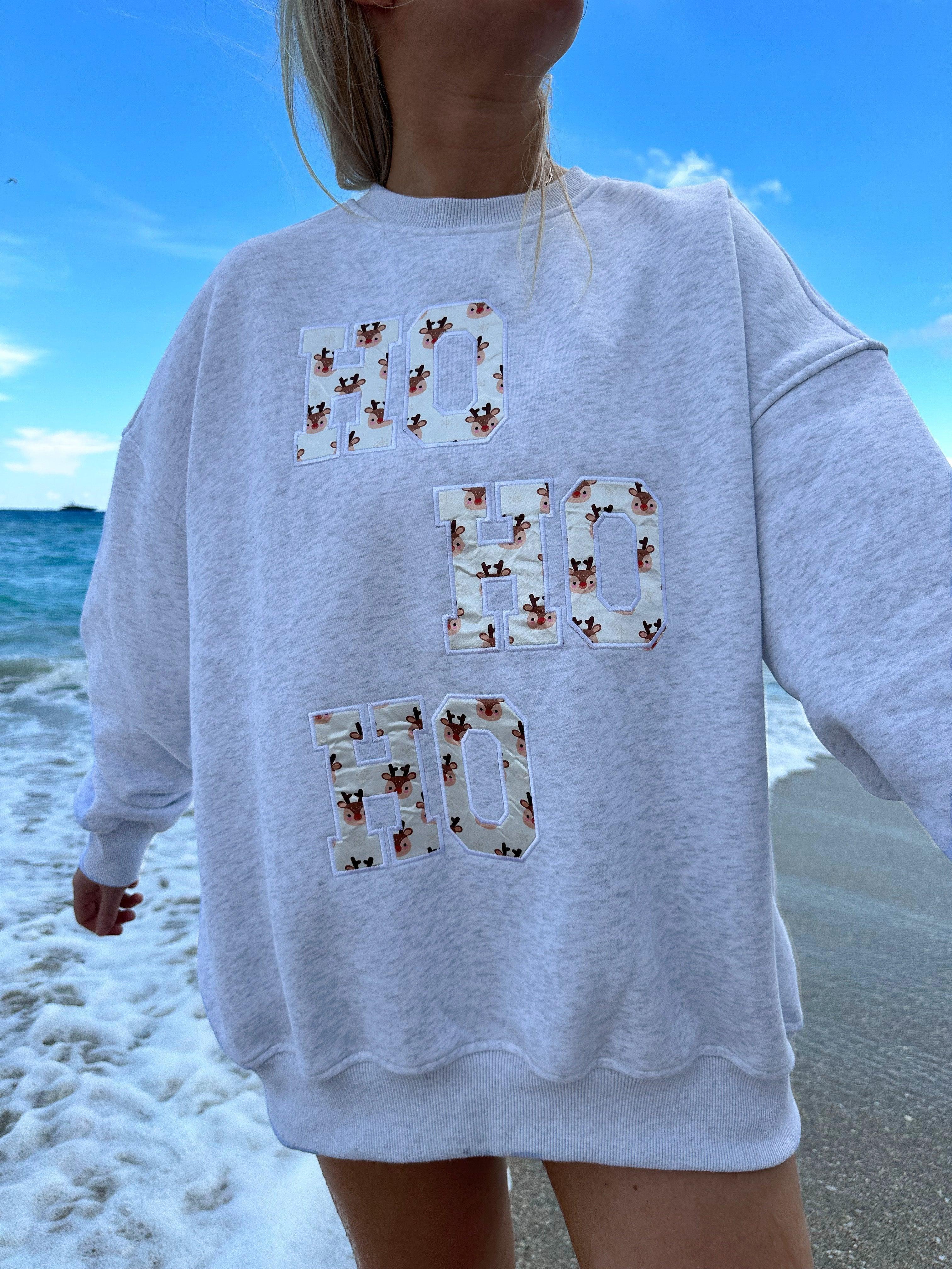 Grey Reindeer Sweatshirt Product Image