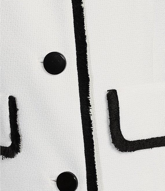 Preston & York Joyce Stretch Tweed Crew Neck Long Sleeve Coordinating Jacket Product Image