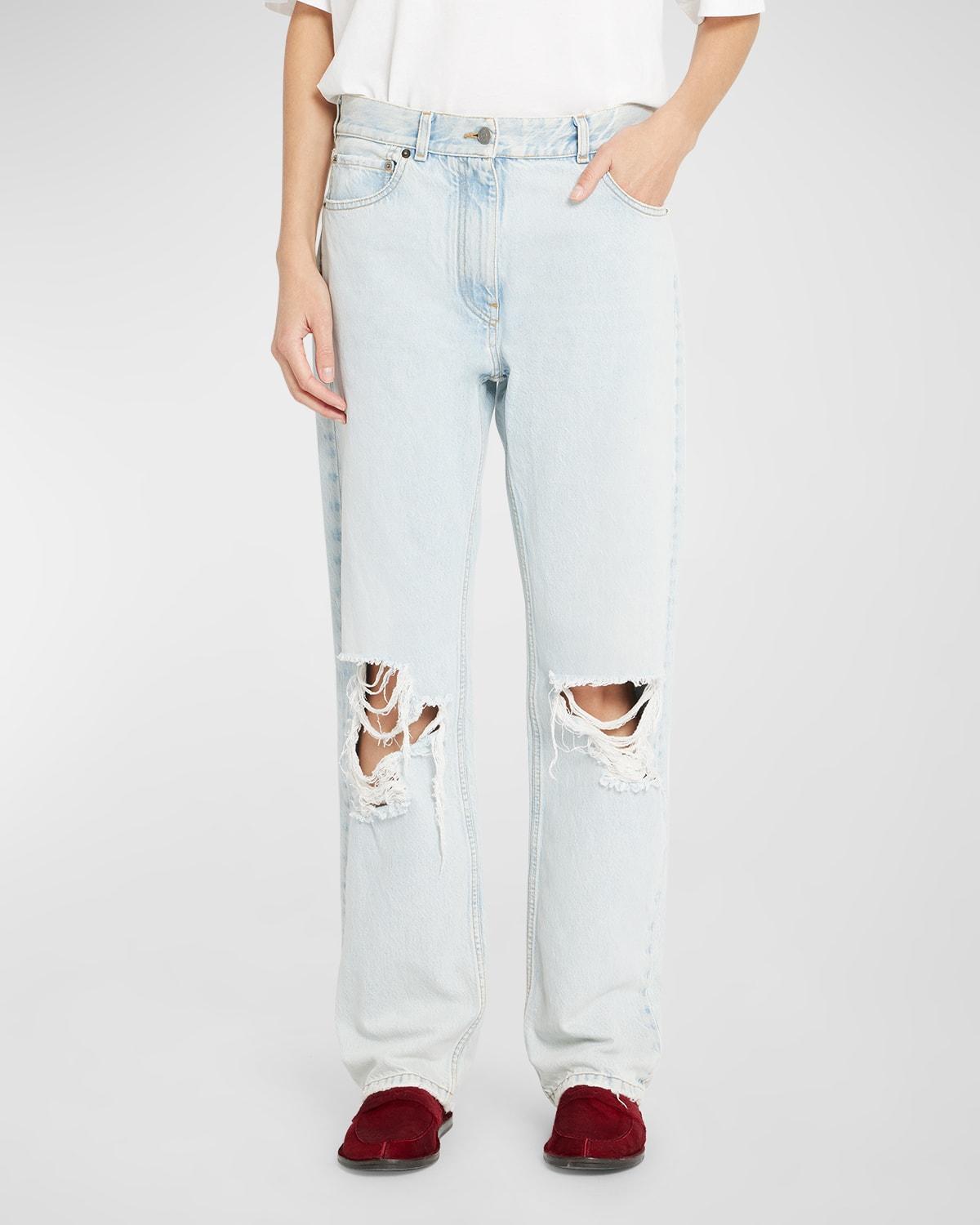 Burty Distressed Straight-Leg Jeans Product Image