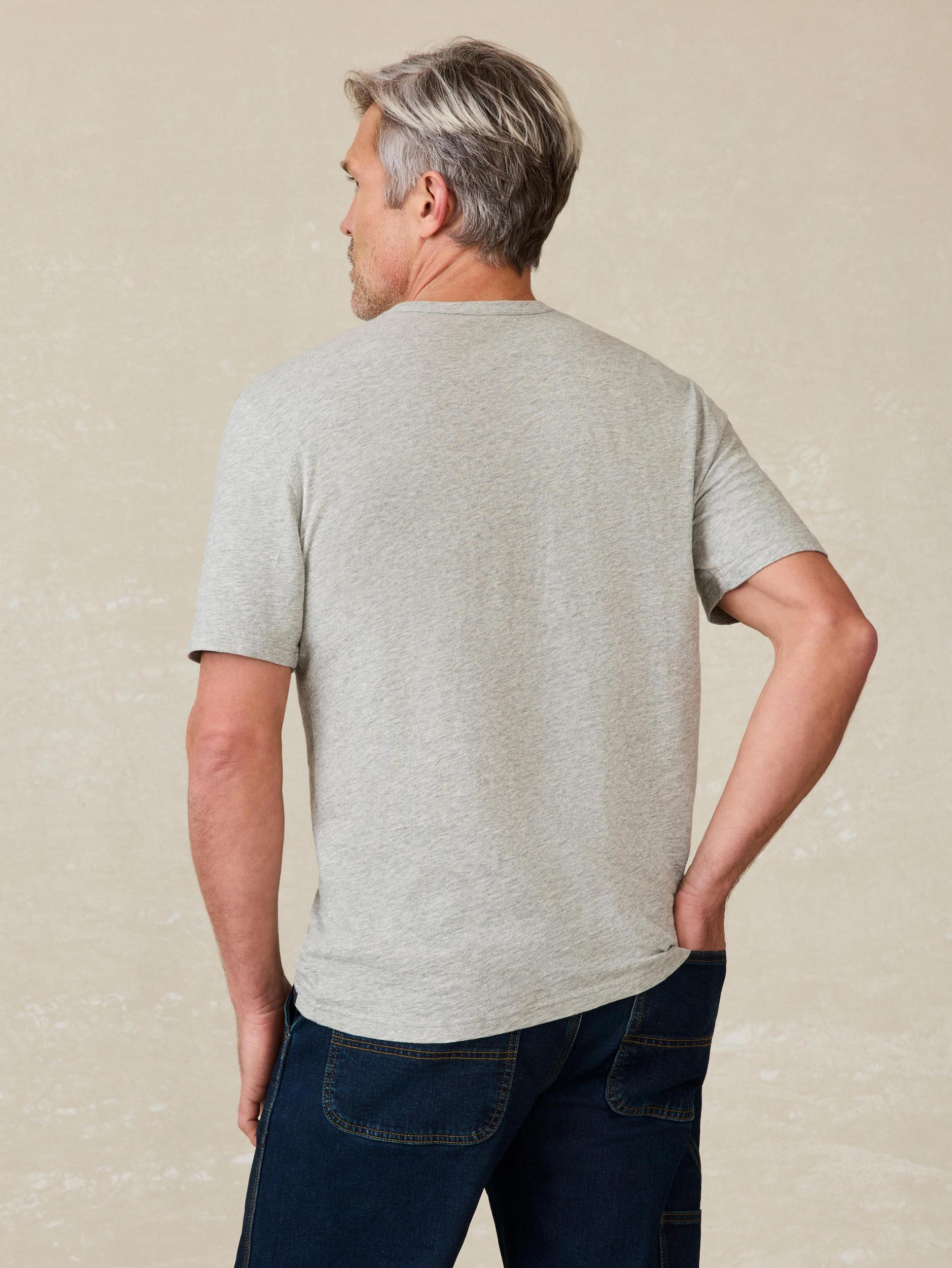 Sunwashed Regenerative Pocket Tee - Granite Heather Male Product Image