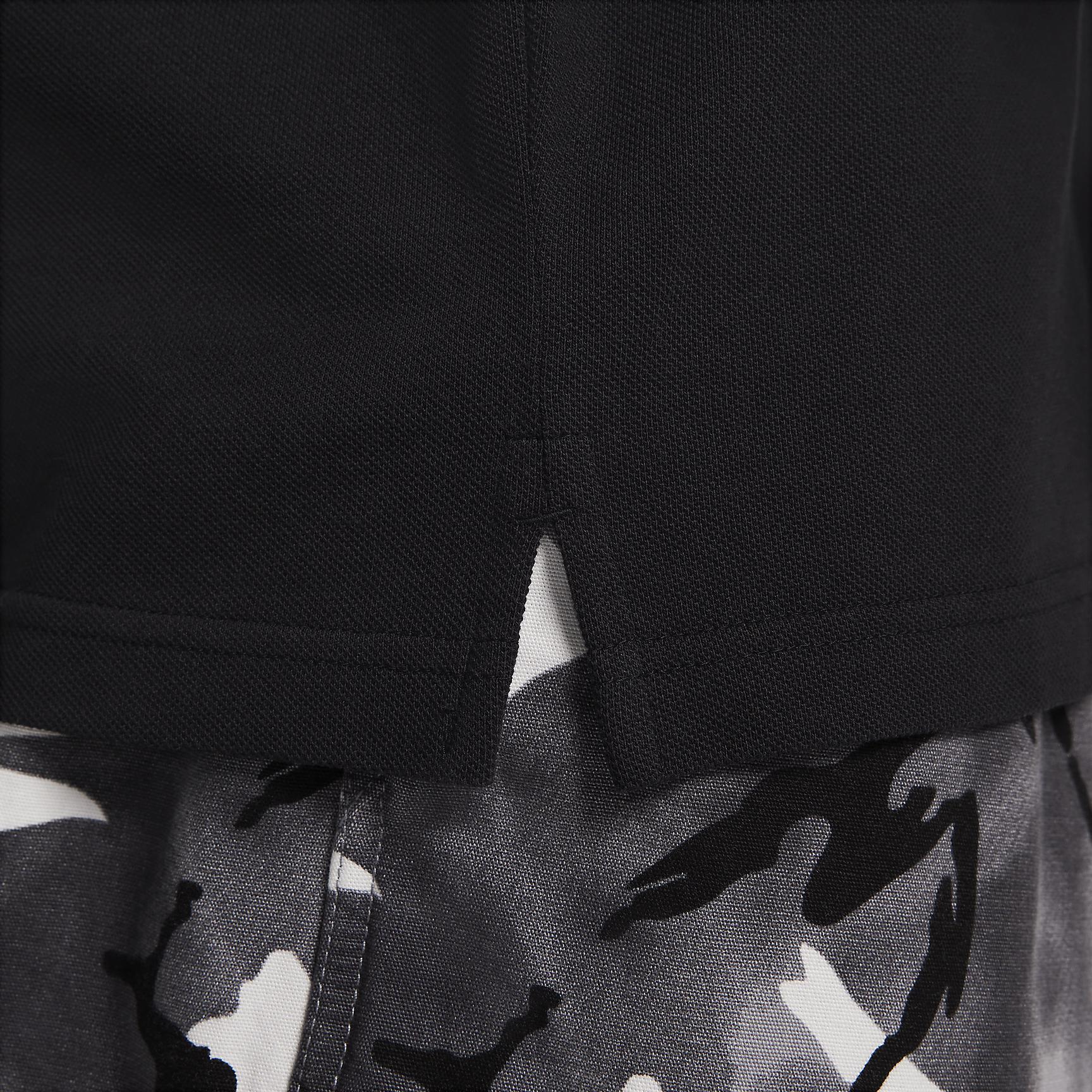 Nike Mens Nike Club SS Polo Pique - Mens Black/White Product Image