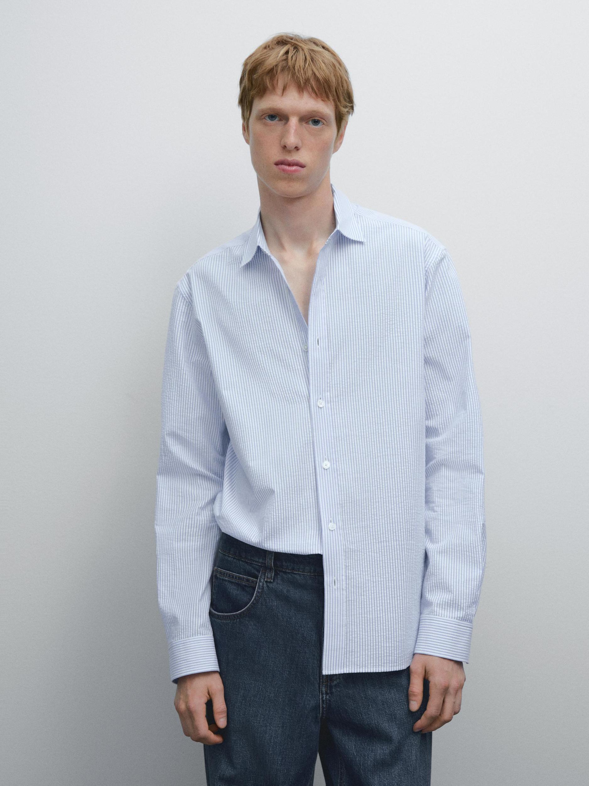 Regular fit striped shirt Product Image