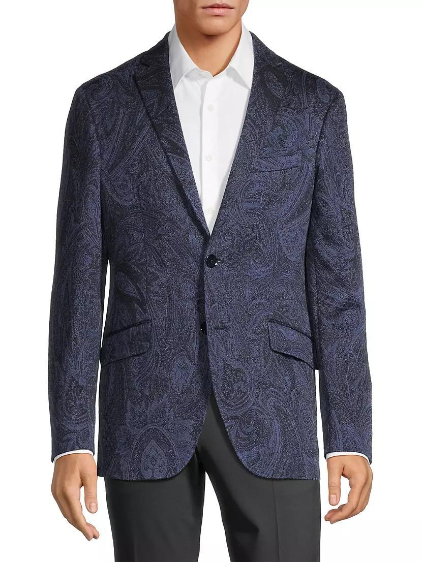 Paisley Two-Button Suit Jacket Product Image